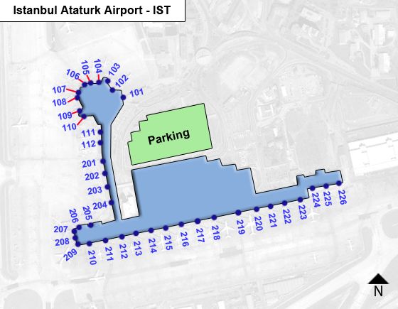 План стамбульского аэропорта