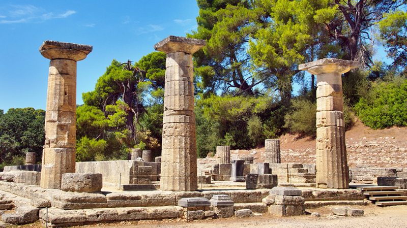 Древняя Олимпия на полуострове Пелопоннес