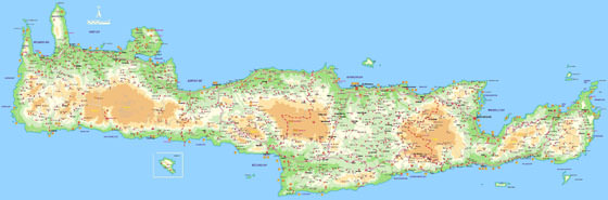 Large map of Crete 1