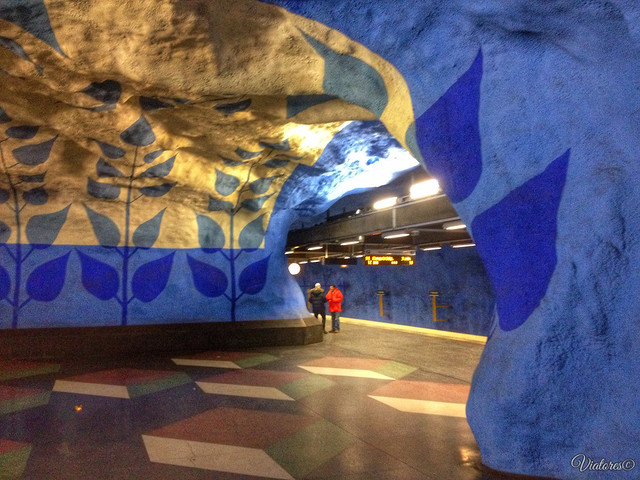 Станция Стокгольмского метро. Subway. Stockholm. Sweden
