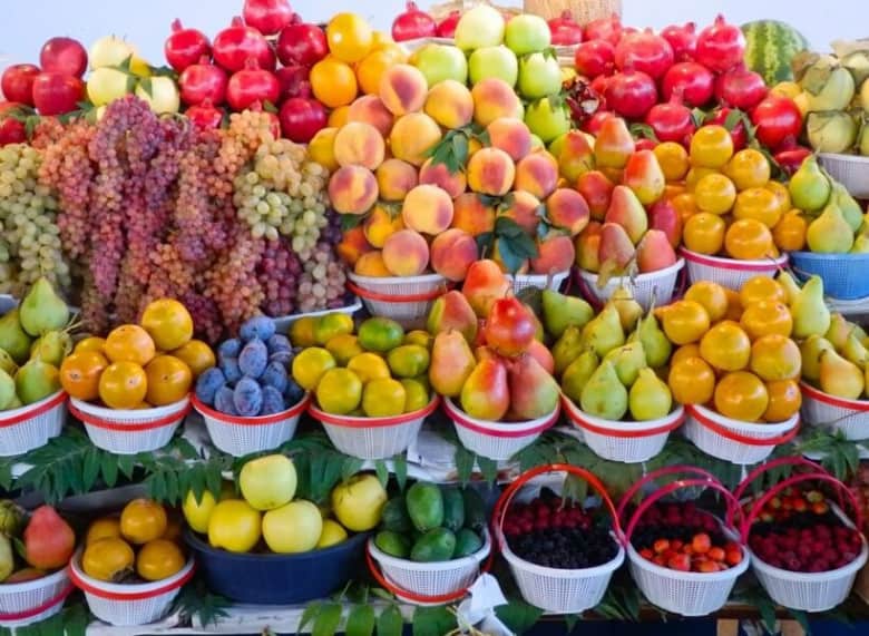 Fresh fruits and vegetables in Yerevan