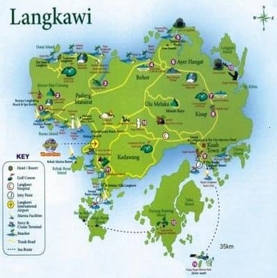 langkawi map
