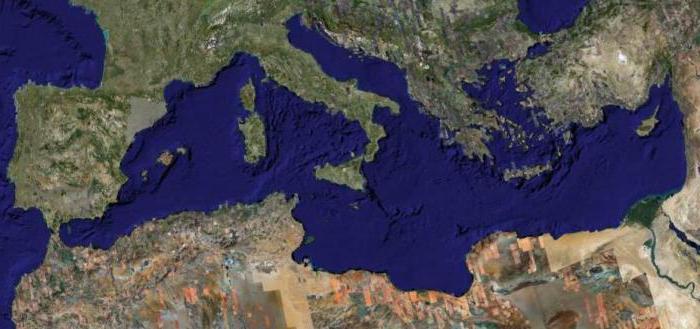 какие страны омывает Средиземное море