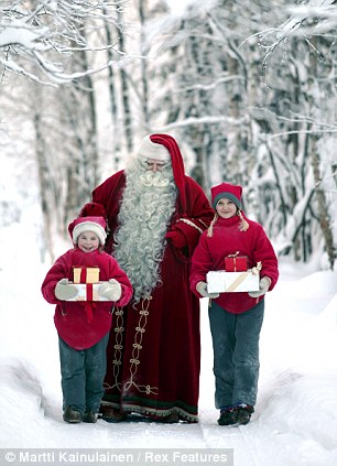 Magic moment: Nothing beats the wonder of meeting the real Father Christmas at his home in snowy Finnish Lapland