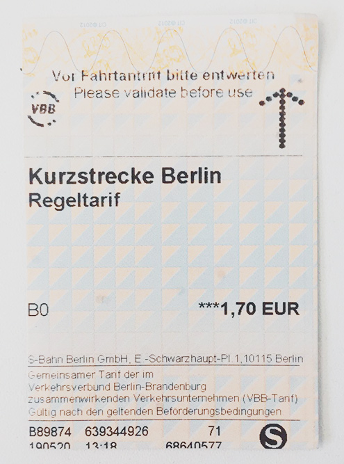 Билет на поездку в одну сторону, по которому можно проехать до трех станции