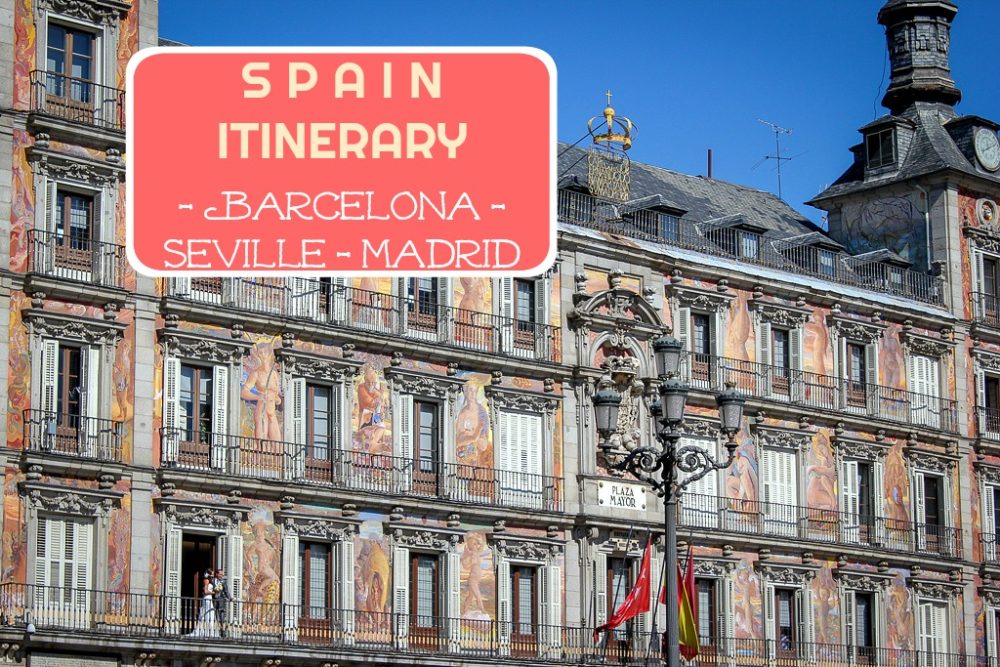 Spain Itinerary Barcelona Seville Madrid by JetSettingFools.com