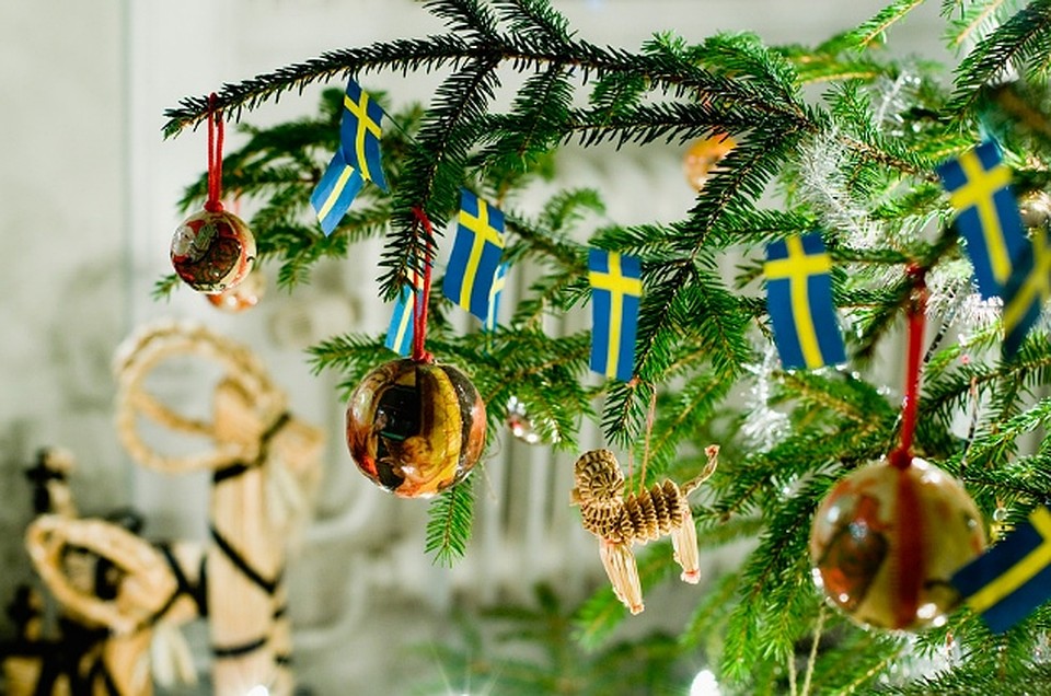 Новогодняя елка в шведском стиле 