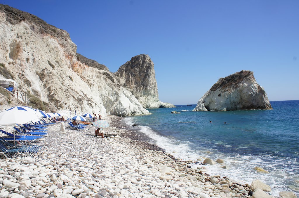 Santorini Beach white