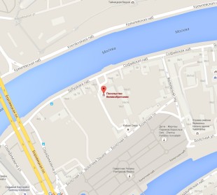 Посольство Великобритании в Москве на карте