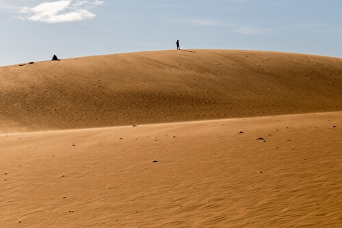 Красные песчаные дюны