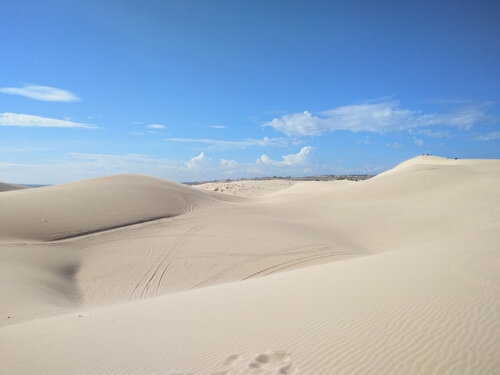 Белые песчаные дюны