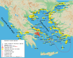Map athenian empire 431 BC-ru.svg