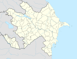 Баку. Карта розташування: Азербайджан