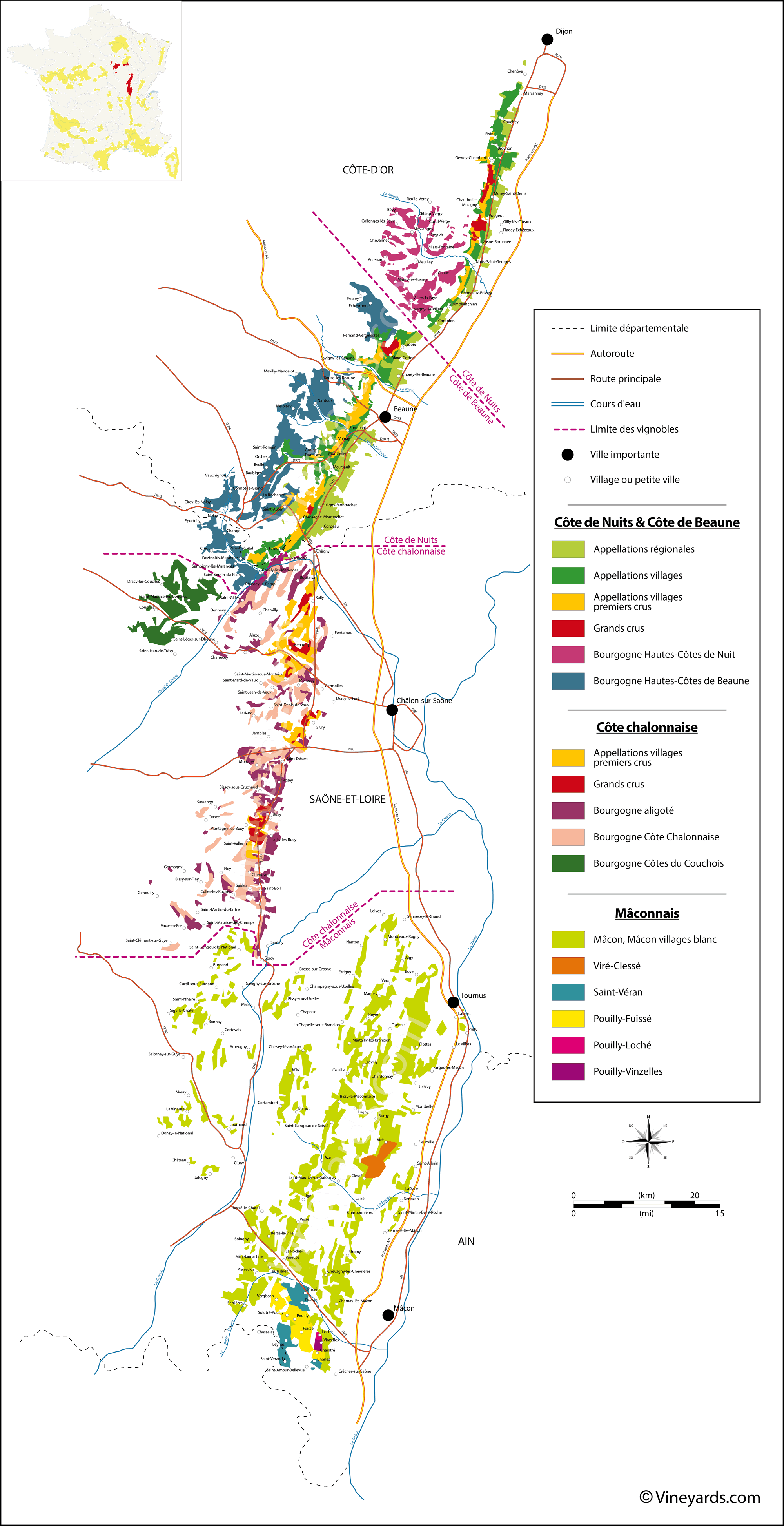 Wine Regions in Burgundy