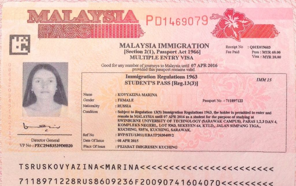 Студенческая виза в Малайзию