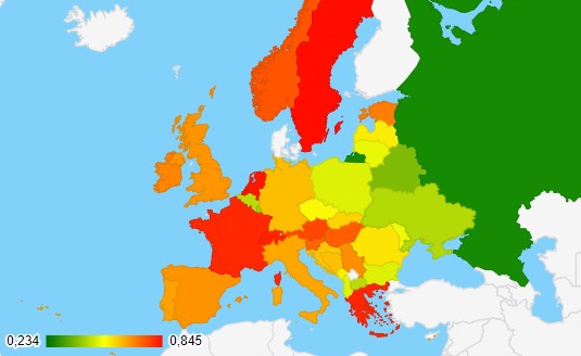 Стоимость газа (LPG) в Европе 