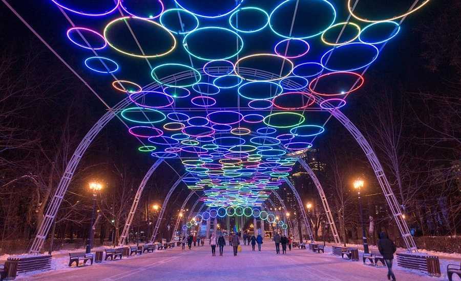 New Year in Sokolniki, Moscow
