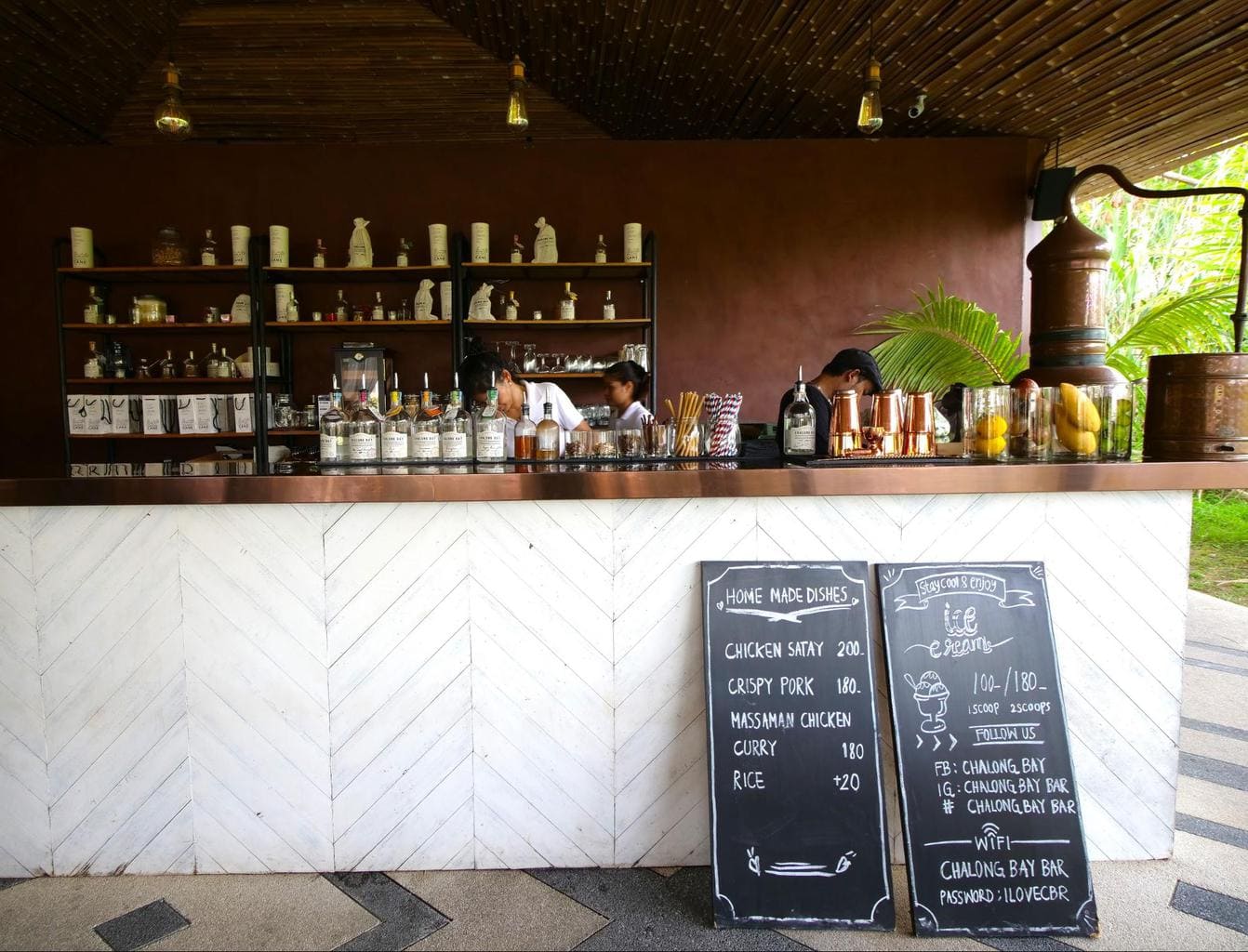 Bar at Chalong Bay Distillery