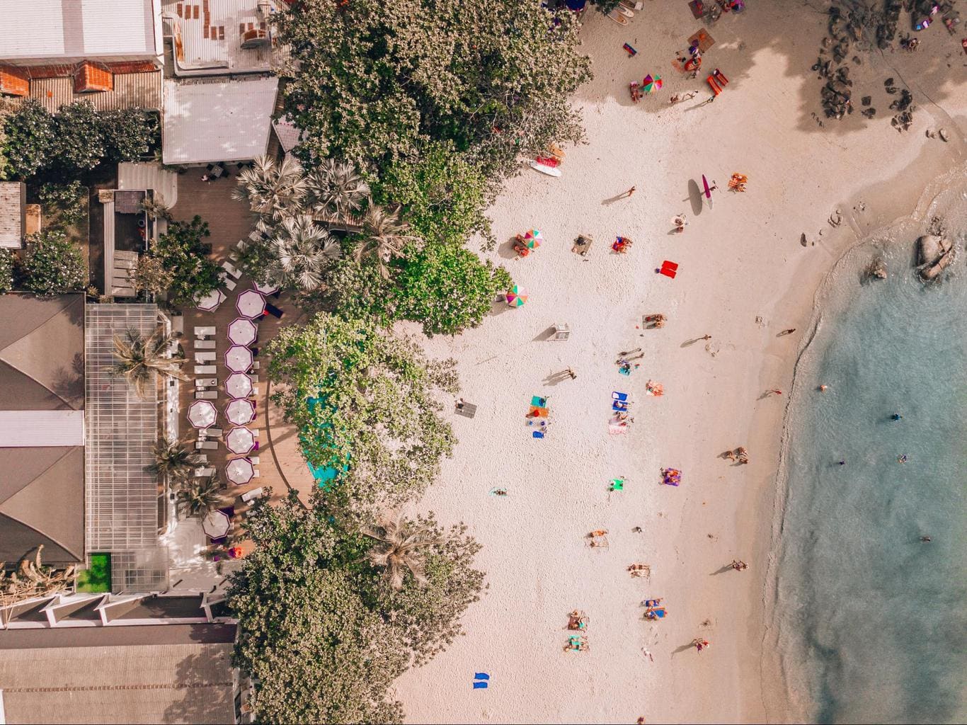 Kata beach, only 50 steps from The Boathouse Phuket