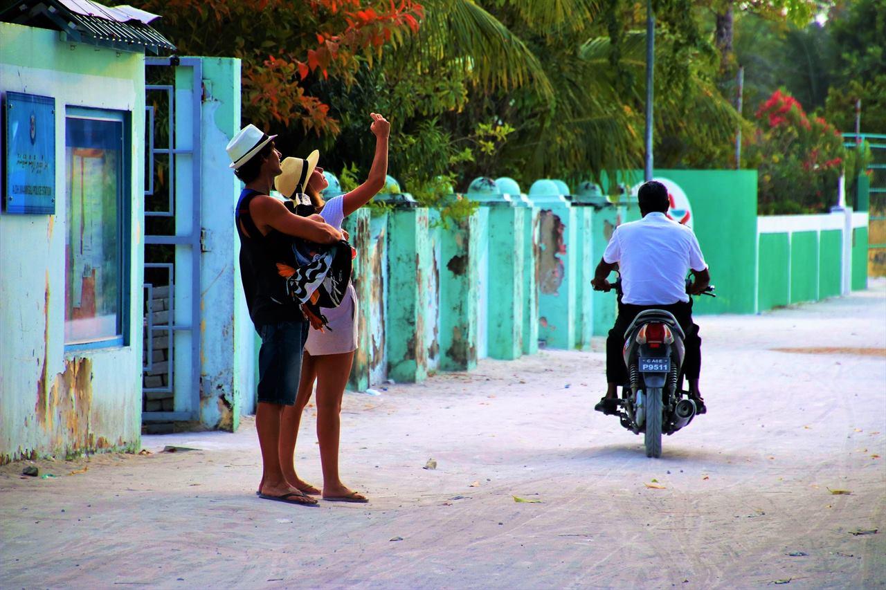 Туристы на Мальдивах