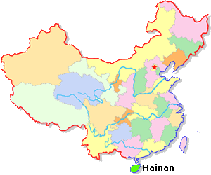 Hainan Location Map