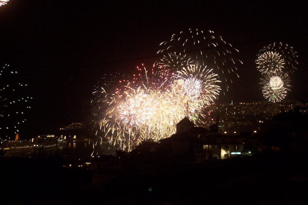 Fireworks over Madeira, Portugal