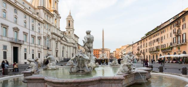 В январе в Риме стоит умеренно тёплая погода, дожди более частые гости, чем снег