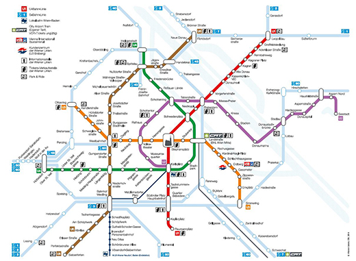 Карта метро Вены