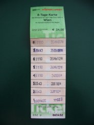 Vienna transport ticket