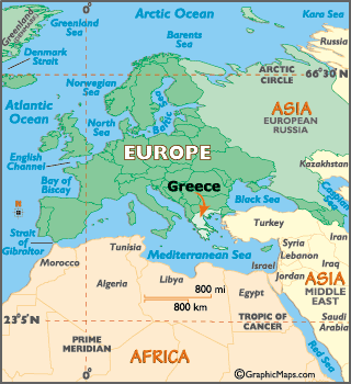 locator map of Greece